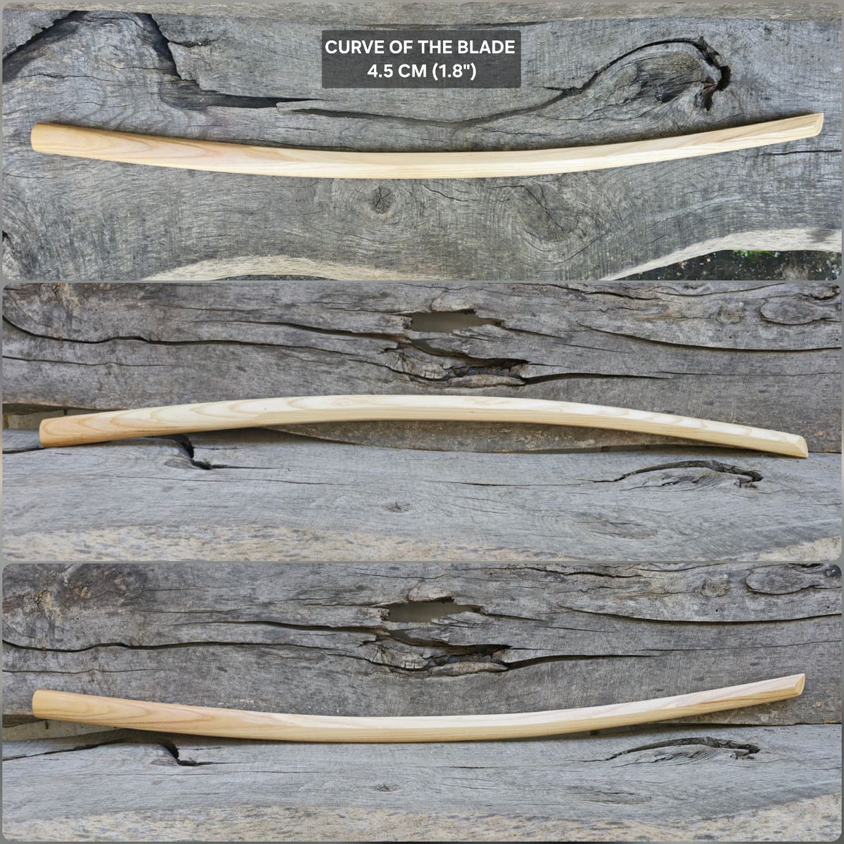 High-quality wooden bokken for martial arts training, crafted from durable wood with a smooth finish. Ideal for kendo, aikido, and samurai sword practice.