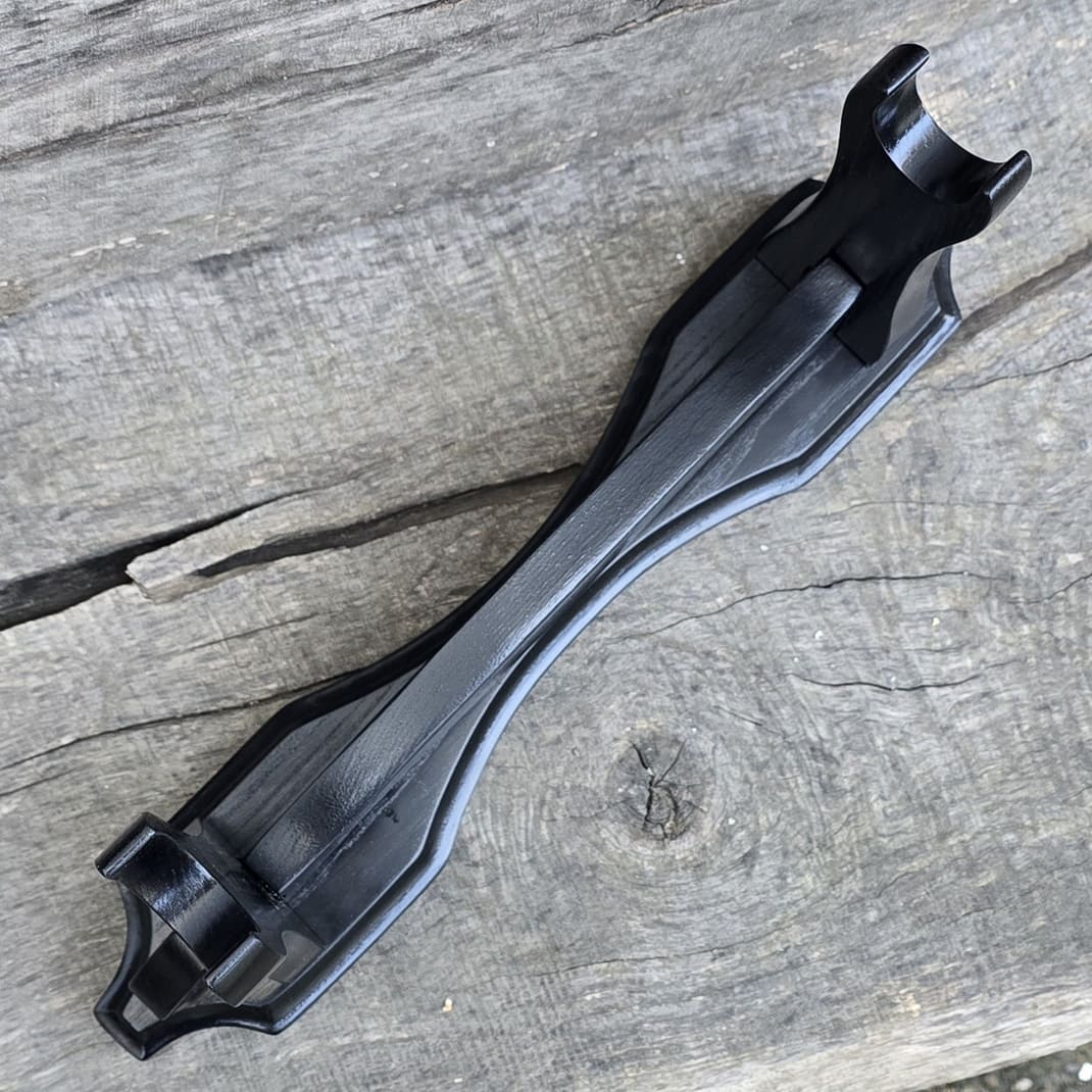 Wooden solid black stand for sword or katana