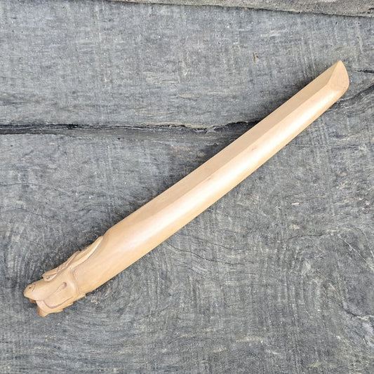 Wooden knife tanto Deluxe Dragon - Dogwood