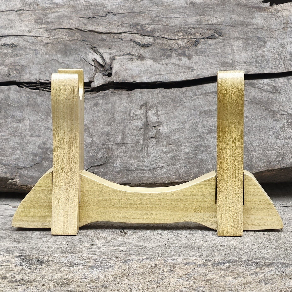 Stand Holder for Tanto Knife - Natural Wood Robinia - 1 layer