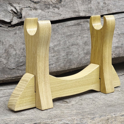 Stand Holder for Tanto Knife - Natural Wood Robinia - 1 layer