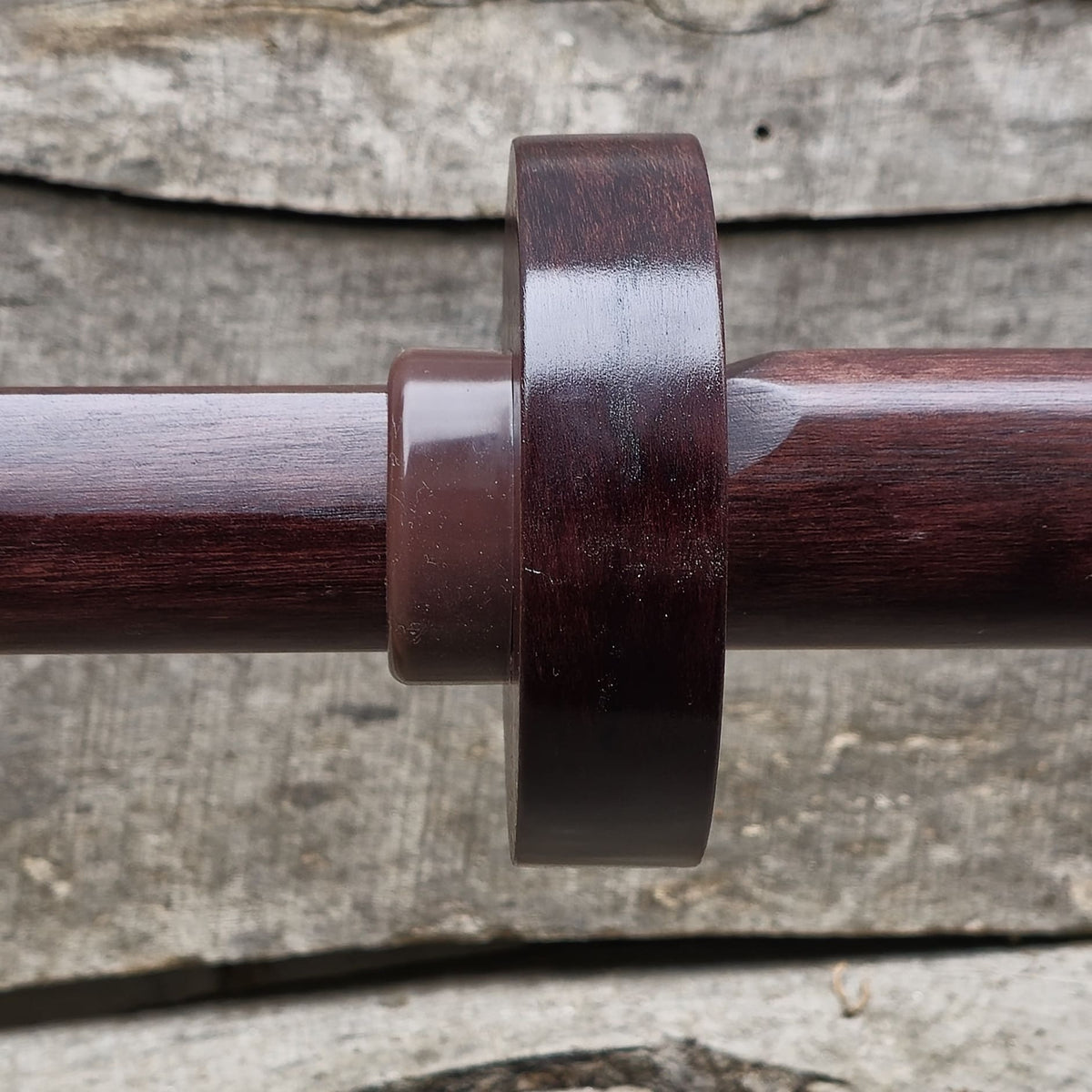 Wooden garda for practice sword and bokken, hands protector