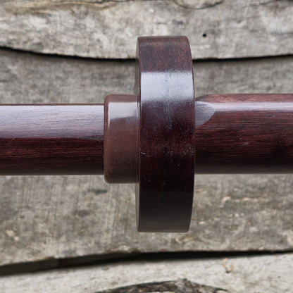 Wooden garda for practice sword and bokken, hands protector