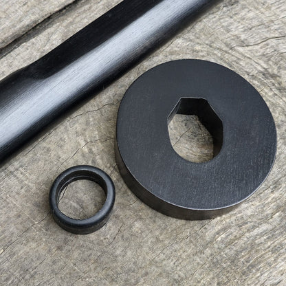 Wooden tsuba Kashima Shin Ryu