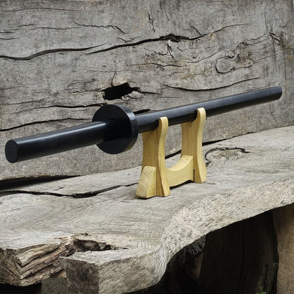 Handcrafted Kashima Shin Ryu wooden bokken for kendo, kenjutsu, and aikido practice.