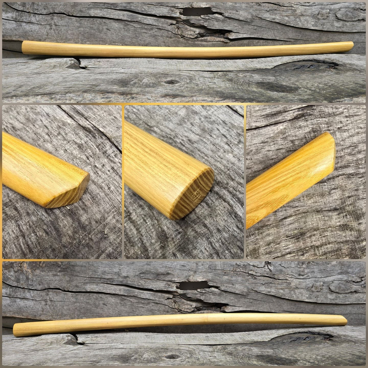 Heavy and powerful along the entire length of the bokken trains a dynamic grip. 