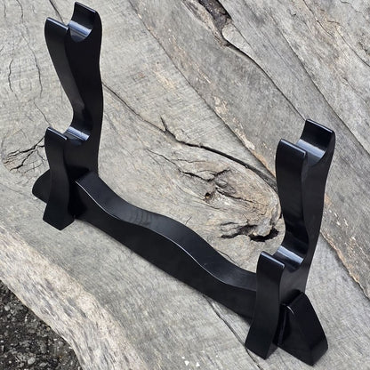 Sword Katana Bokken Stand Holder - Natural Wood Robinia - 2 layer
