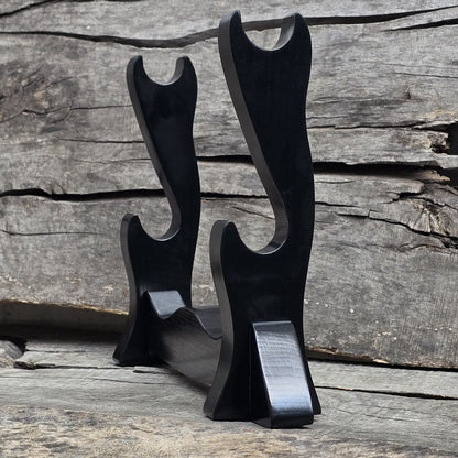 Sword Katana Bokken Stand Holder - Natural Wood Robinia - 2 layer