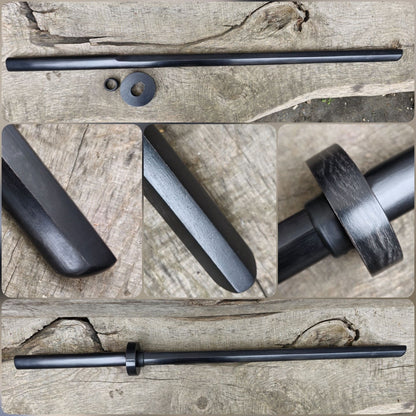 Handcrafted Kashima Shin Ryu wooden bokken for kendo, kenjutsu, and aikido practice.