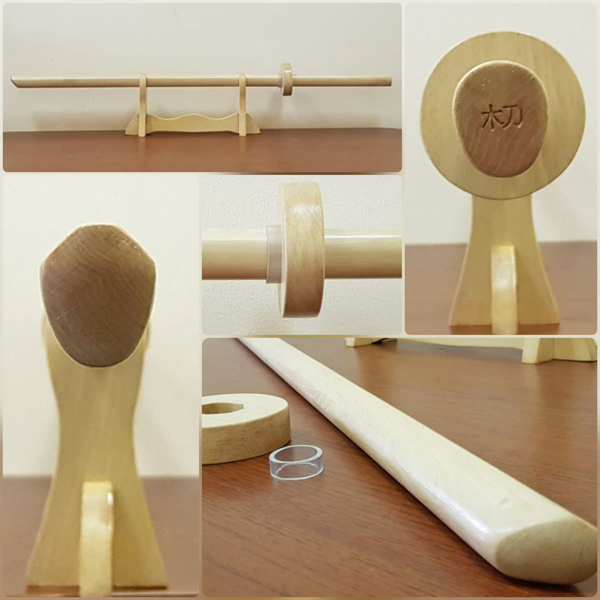 Handcrafted Kashima Shin Ryu wooden bokken for kendo, kenjutsu, and aikido practice.