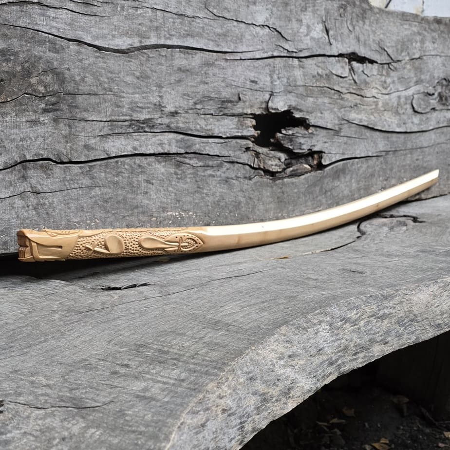 Bokken Deluxe Dragon 100 (39.4") cm - Aikido, Kenjutsu - Dogwood