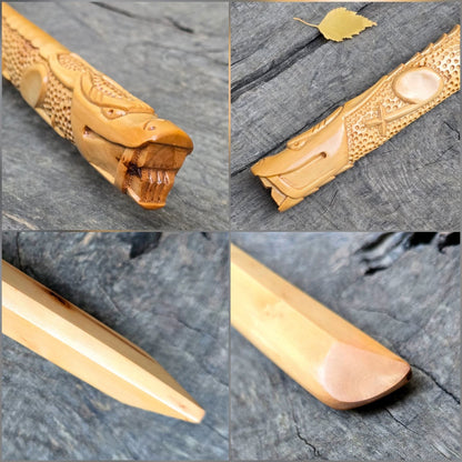 Bokken Deluxe Dragon 100 (39.4") cm - Aikido, Kenjutsu - Dogwood