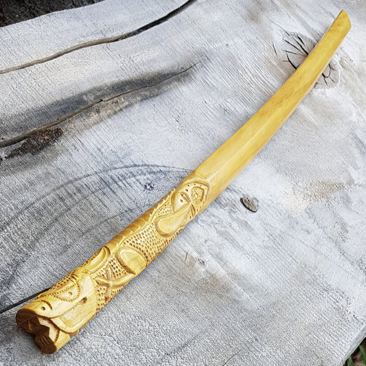 Bokken Deluxe Dragon 102 (40.1") cm - Aikido, Kenjutsu - Robinia Wood
