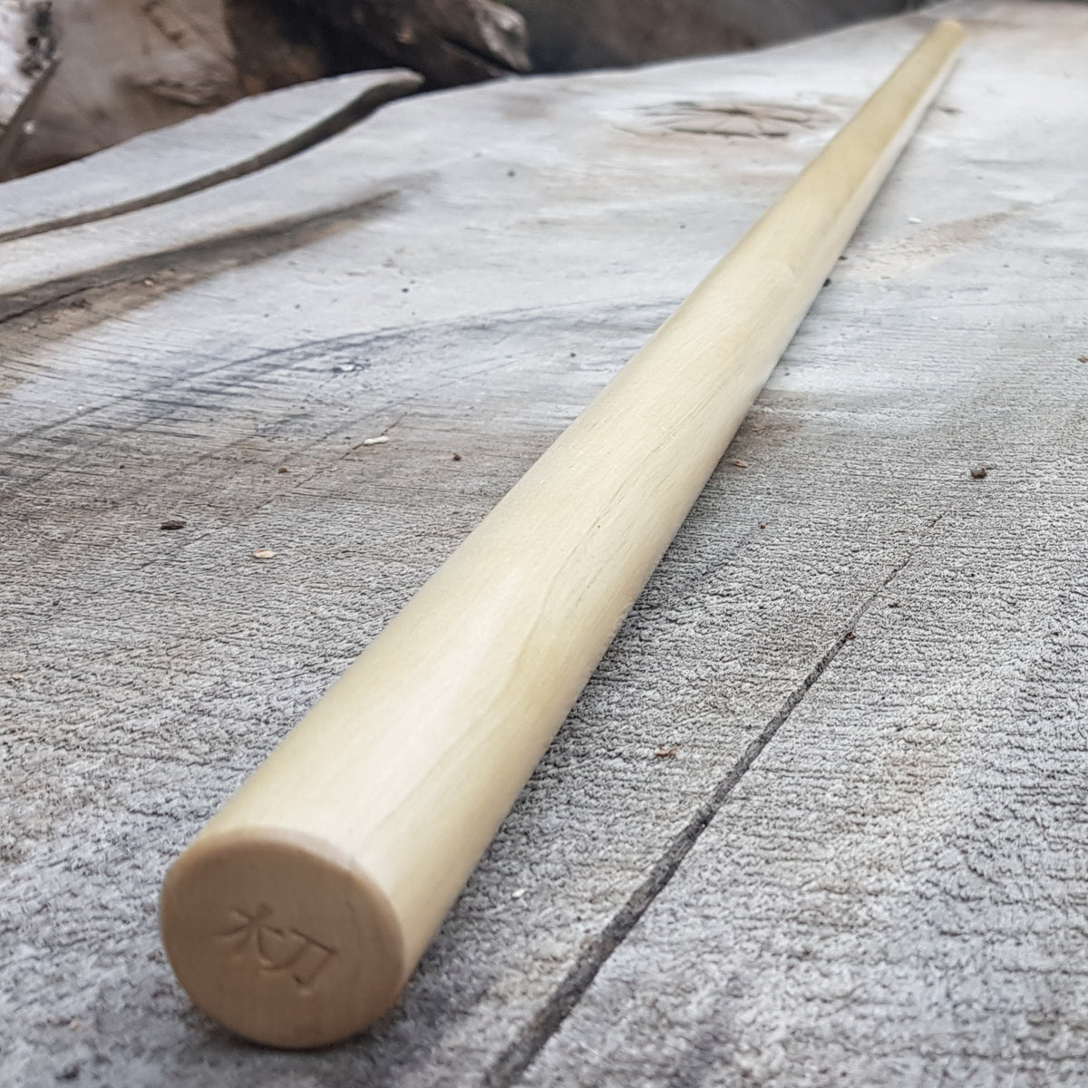 Wooden Jo staff for aikido jodo kobudo 128 cm (50.4") - European Hornbeam