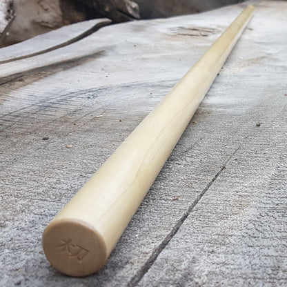 Wooden Jo staff for aikido jodo kobudo 140 cm (55.1") - European Hornbeam