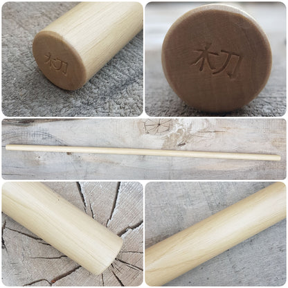 Wooden Jo staff for aikido jodo kobudo 150 cm (59") - European Hornbeam
