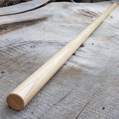 Wooden Jo staff for aikido jodo kobudo 128 cm (50.4") - European Ash