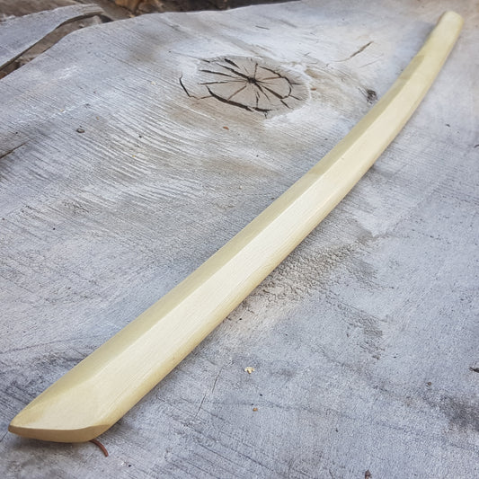 Wooden bokken - Japanese sword - Bokuto 75 cm (29.53")- Aikido and Kendo - European Hornbeam