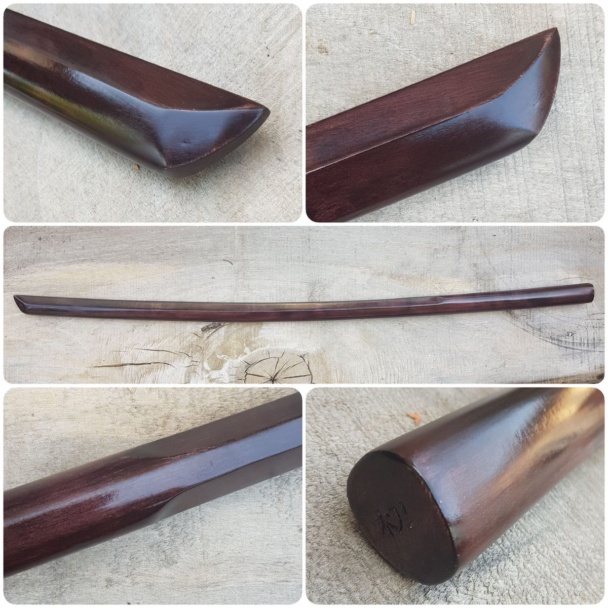 Wooden bokken - Japanese sword - Bokuto 75 cm (29.53")- Aikido and Kendo - European Hornbeam