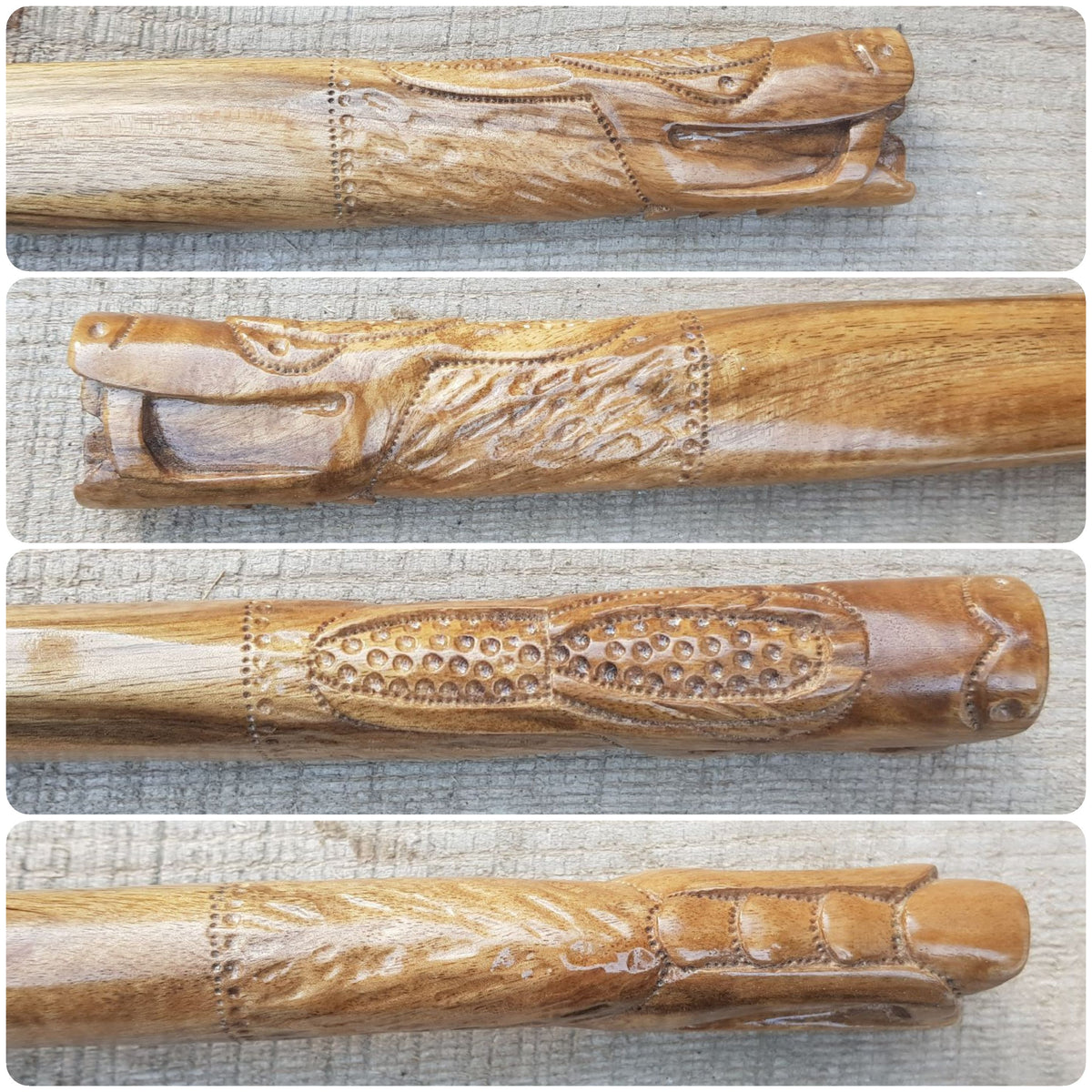 Дерев'яний ніж tanto Deluxe Dragon - Горіх