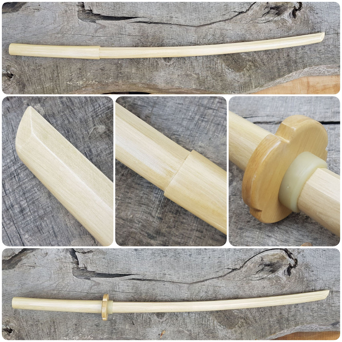 Japanese Bokken Daito 102 (40.1") with tsuba - Aikido,Kendo - European hornbeam
