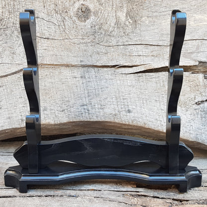 Exclusive Sword Katana Bokken Stand Holder "House of Treasures" - Natural Wood Ash - 3 layer