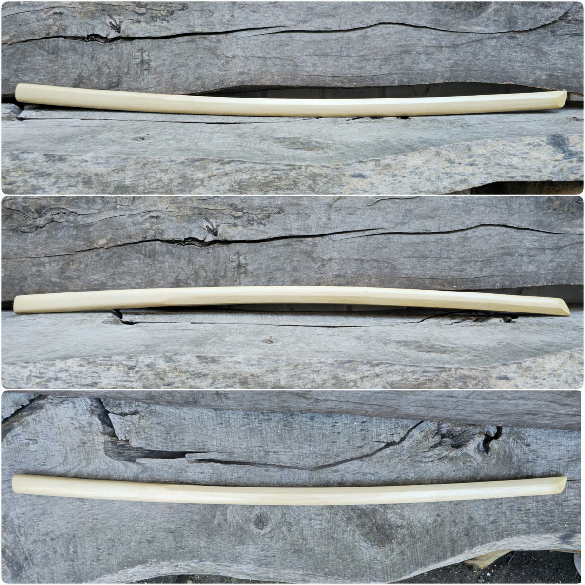 High-quality wooden bokken for martial arts training, crafted from durable wood with a smooth finish. Ideal for kendo, aikido, and samurai sword practice
