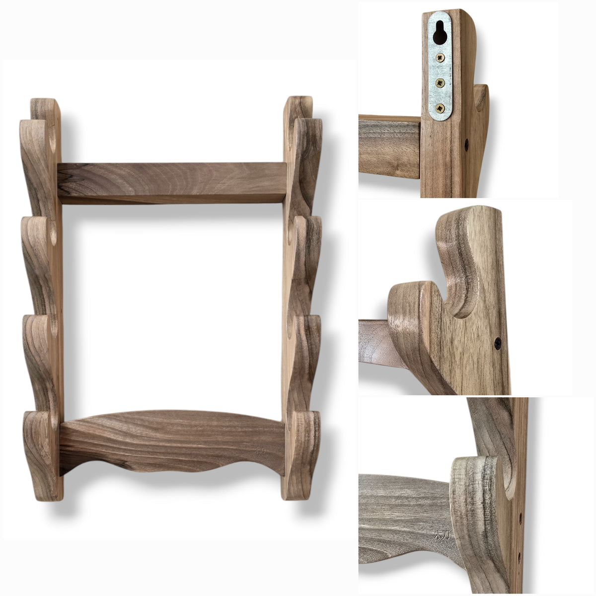 Wooden Katana & Bokken wall rack for martial arts swords