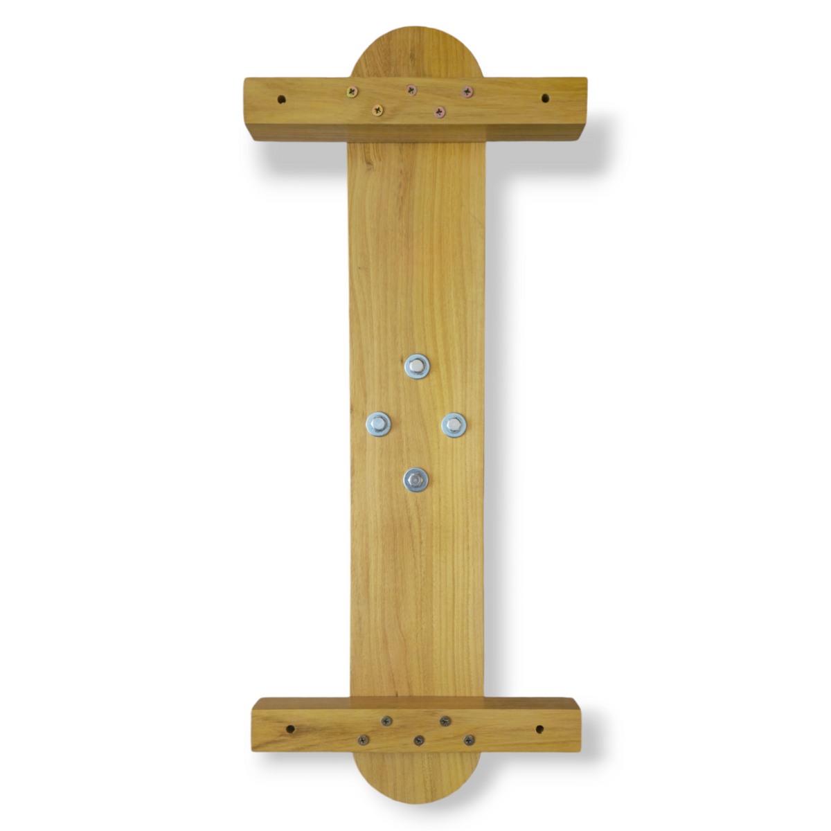 Traditional wooden makiwara for karate striking and conditioning training