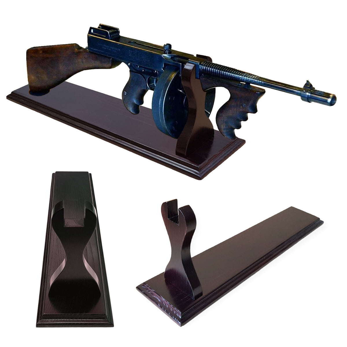 Stand for The Submachine Thompson (Tommy Gun) - Natural Wood