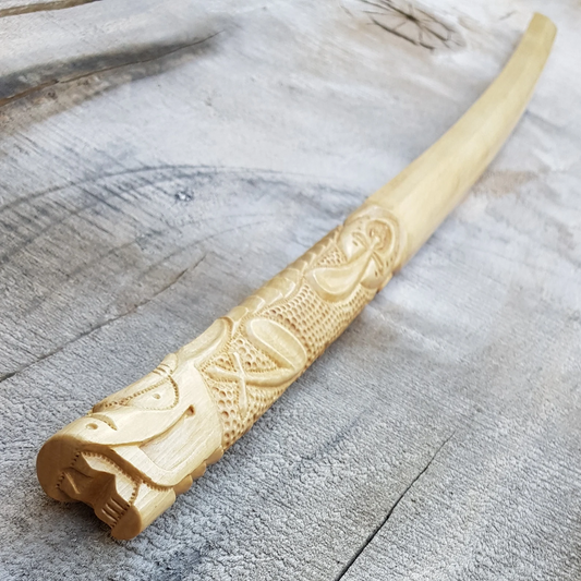 Bokken Deluxe Dragon 102 (40.1") cm - Aikido, Kenjutsu - European Hornbeam