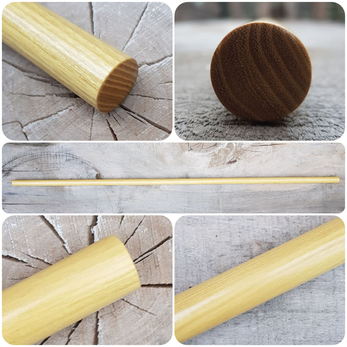 Палиця ханбо дзьодо айкідо кобудо 100 см (39,3") - Robinia Wood