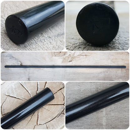Hanbo stick jodo aikido kobudo 100 cm (39.3") - European Hornbeam