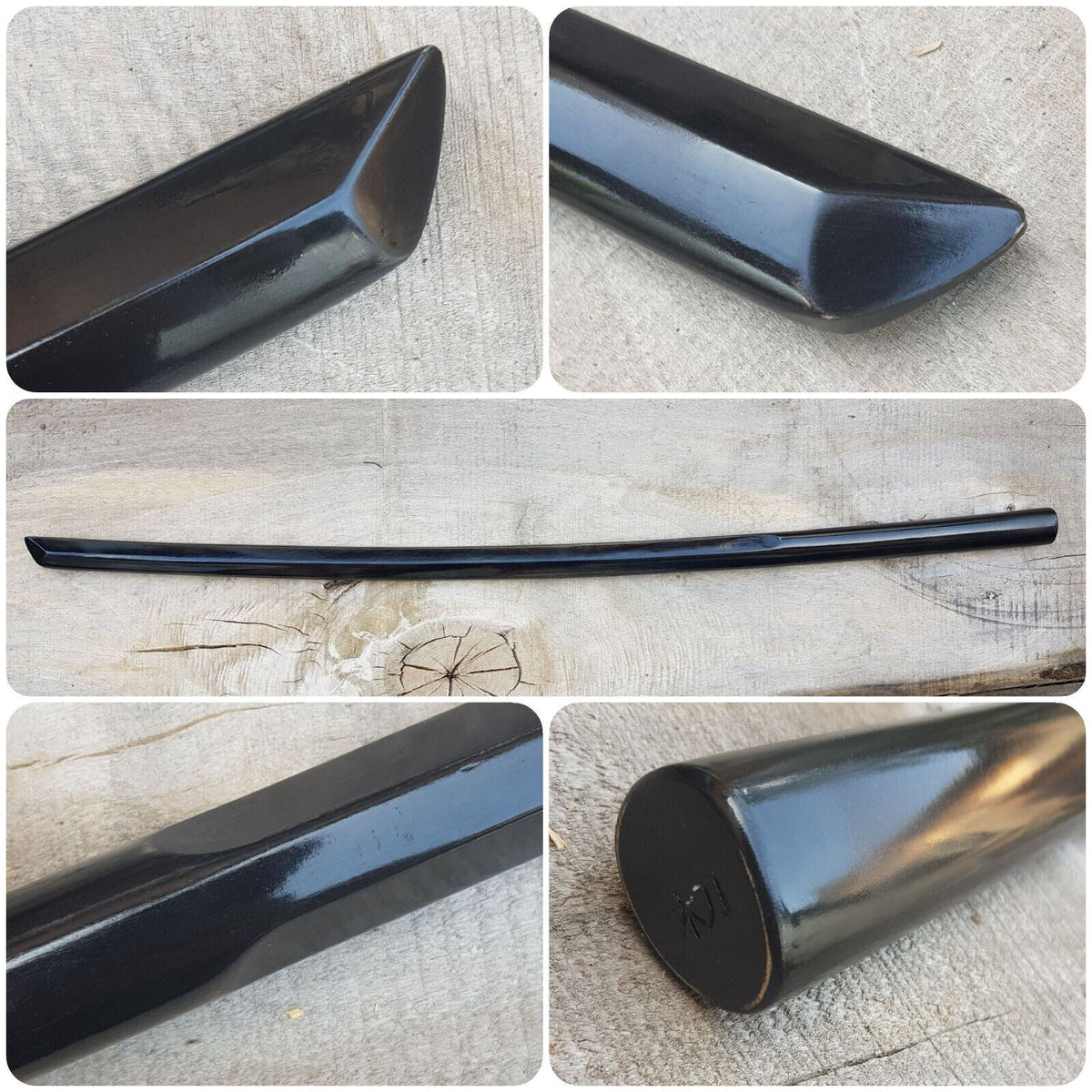 Black wooden bokken for practice