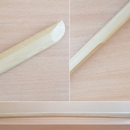 Jiki Shinkage Ryu Bokken 101.5 cm (40") for aikido, kenjutsu- European Hornbeam