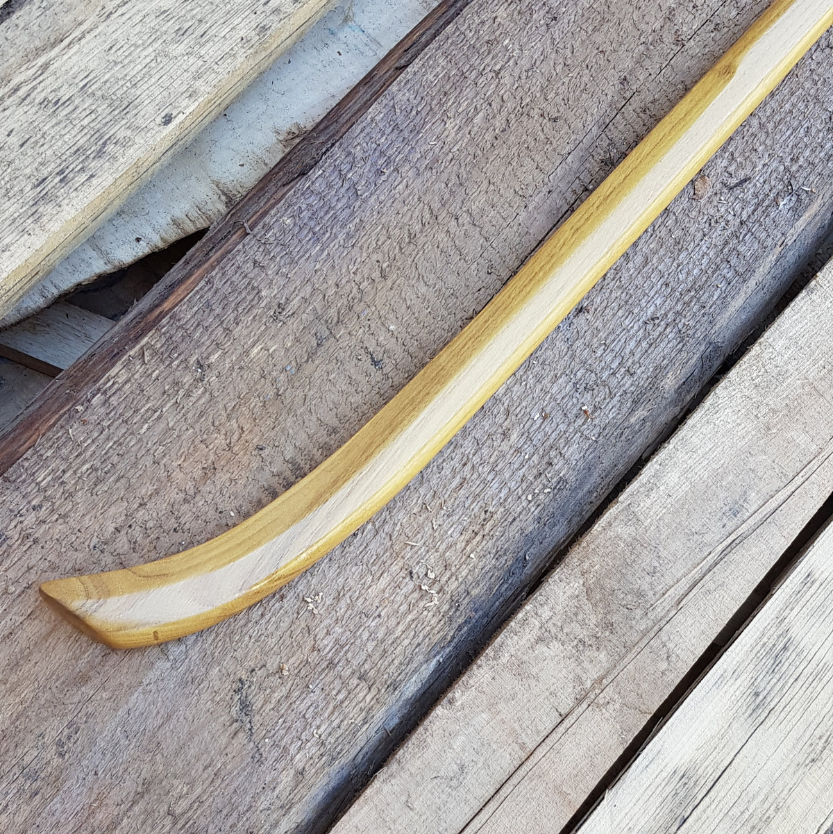 Wooden Naginata 214 cm (84") - Robinia wood (White Acacia)