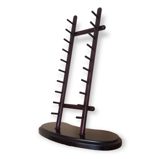 The Floor Stand for Knives - 10 Layer - Natural Wood Ash Brown
