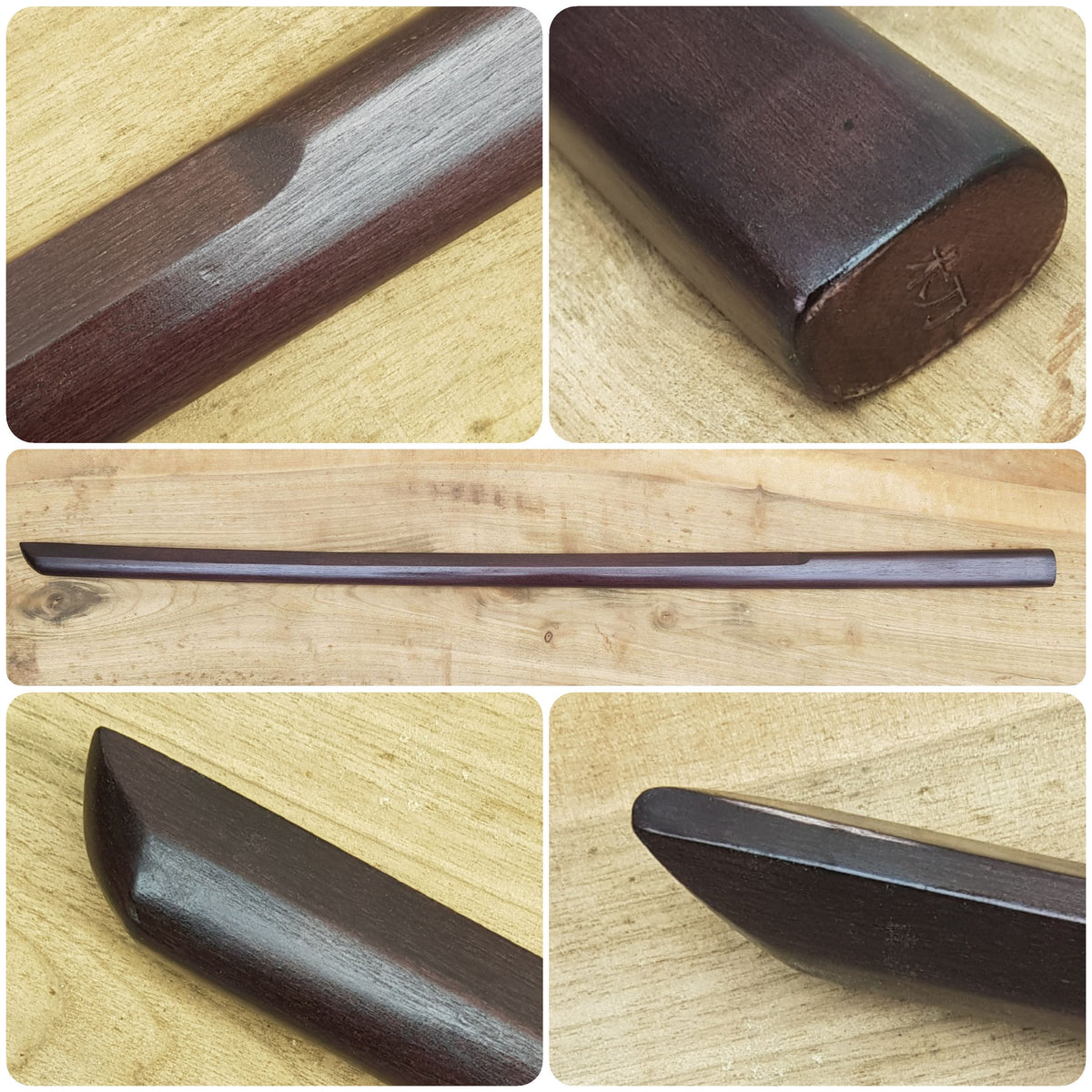 Jiki Shinkage Ryu Bokken 101.5 cm (40") for aikido, kenjutsu- European Hornbeam
