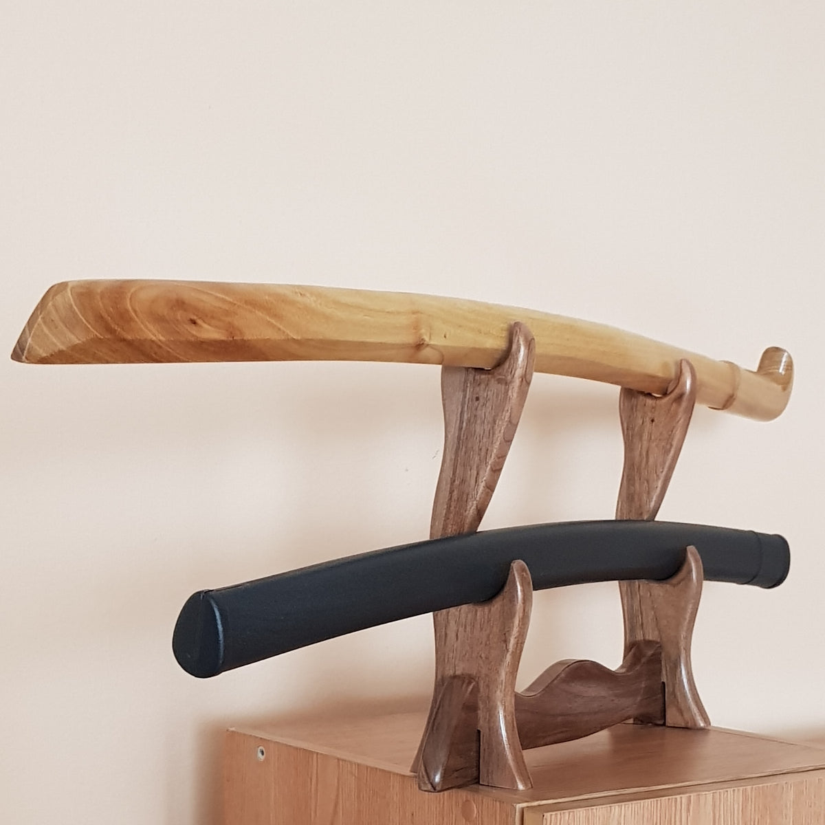 Wooden caucasian checker 93 cm (36.6") with plastic saya - Robinia wood