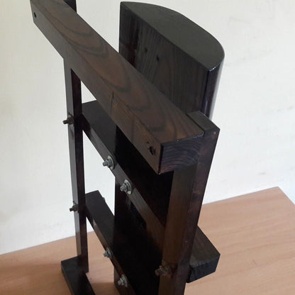 Compact Wing Chun Wooden Dummy (Muk Yan Jong) without a leg – Wall Mounted – European Ash