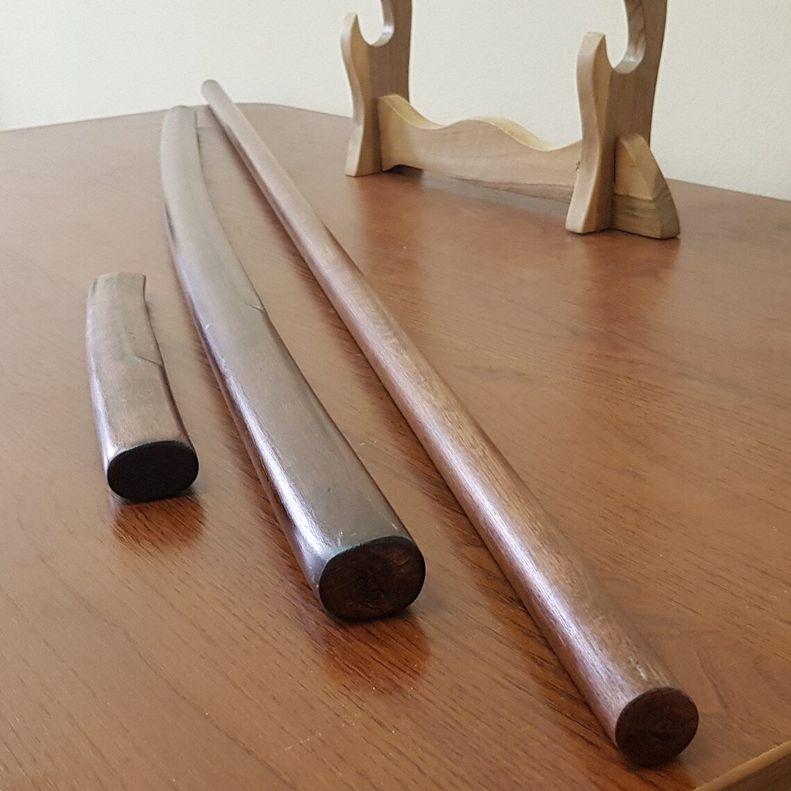 Набір дерев'яної зброї для дітей Bokken 75 см (29.5"), Jo 108 см (42.5"), Tanto 29 см (11.4") - європейський граб