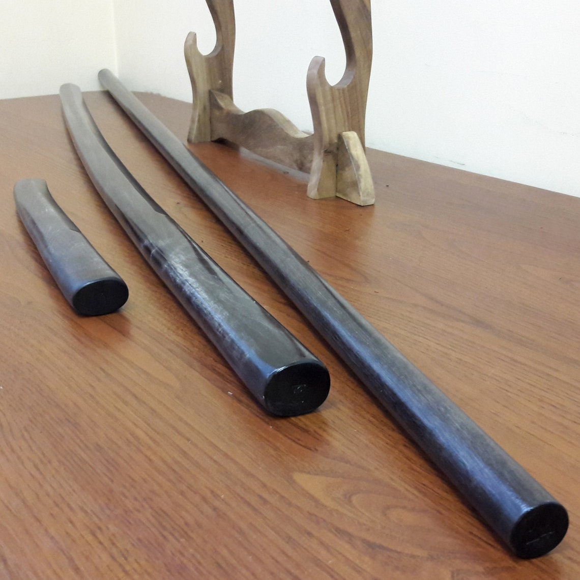 Набір дерев'яної зброї для дітей Bokken 75 см (29.5"), Jo 108 см (42.5"), Tanto 29 см (11.4") - європейський граб