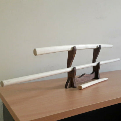 Набір дерев'яної зброї для дітей Bokken 75 см (29.5"), Jo 108 см (42.5"), Tanto 29 см (11.4") - європейський граб
