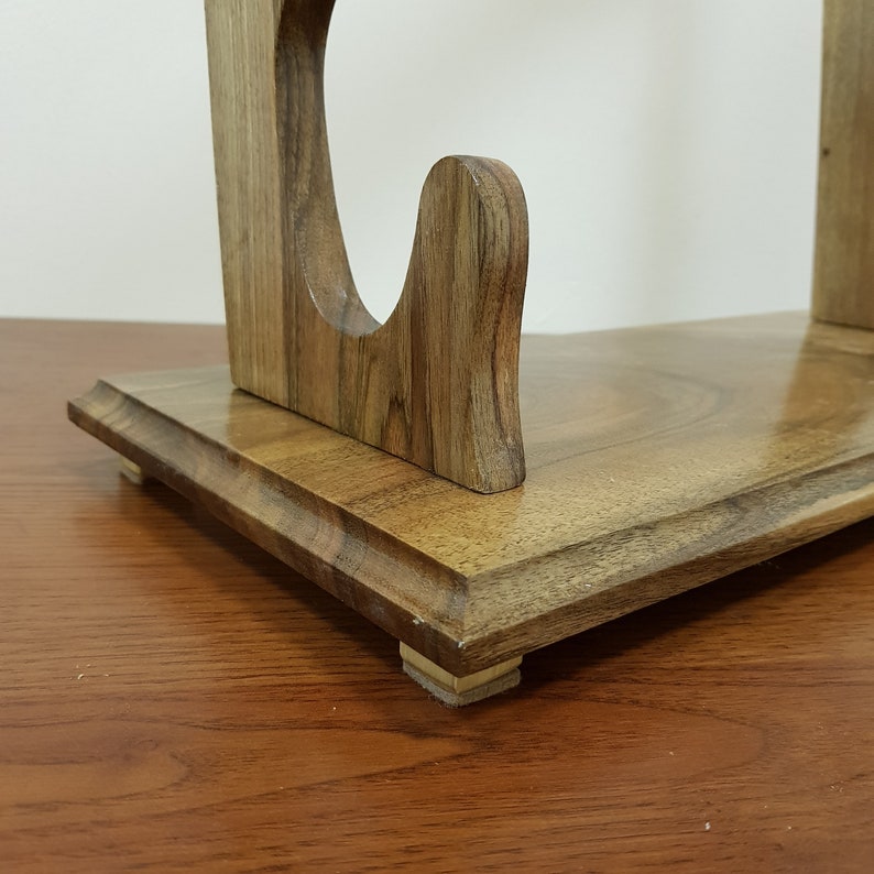 Exclusive Sword Katana Bokken Stand Holder - Natural Wood Walnut - 5 layer