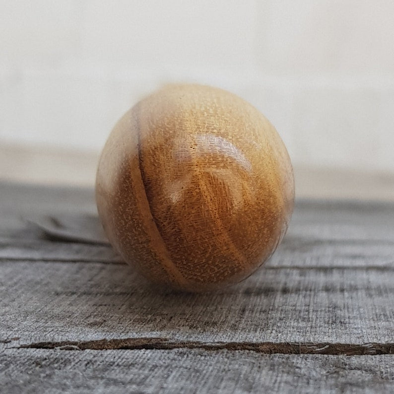 Wooden massage training stick yawara with oval ends - Robinia Wood