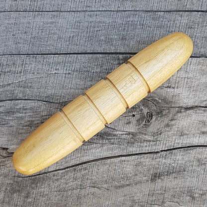Wooden massage training stick yawara with oval ends - Robinia Wood
