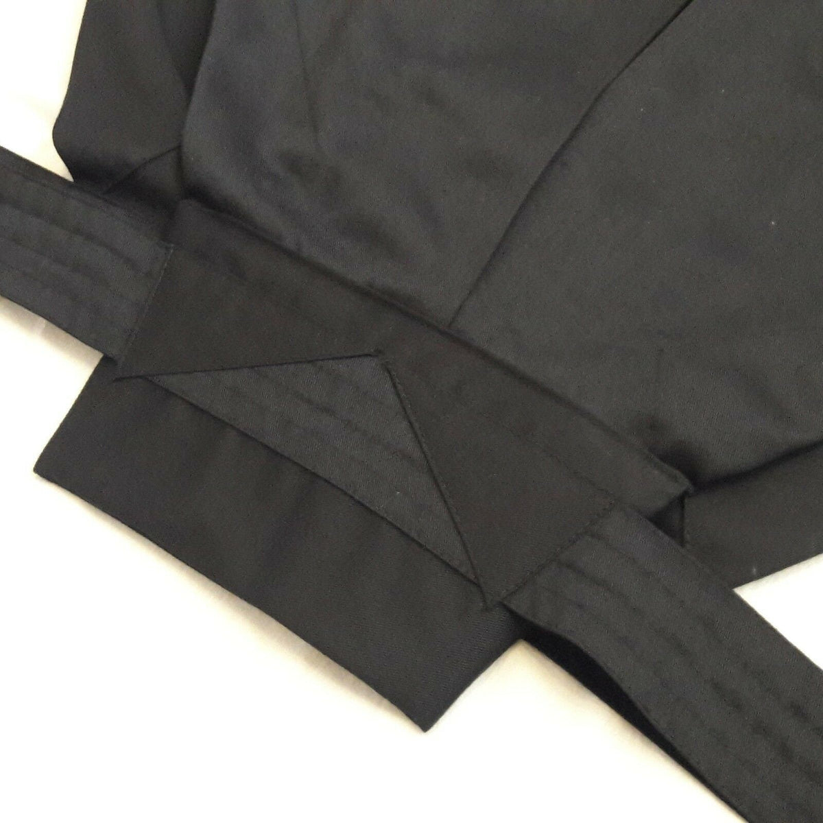 Japanese Hakama with Hook and Loop Fastener - Budo - Aikido - Kendo (Black)