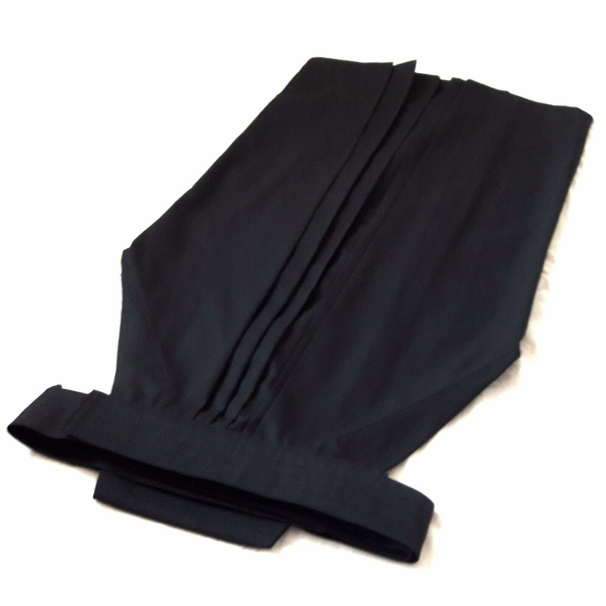 Japanese Hakama with Hook and Loop Fastener - Budo - Aikido - Kendo (Black)