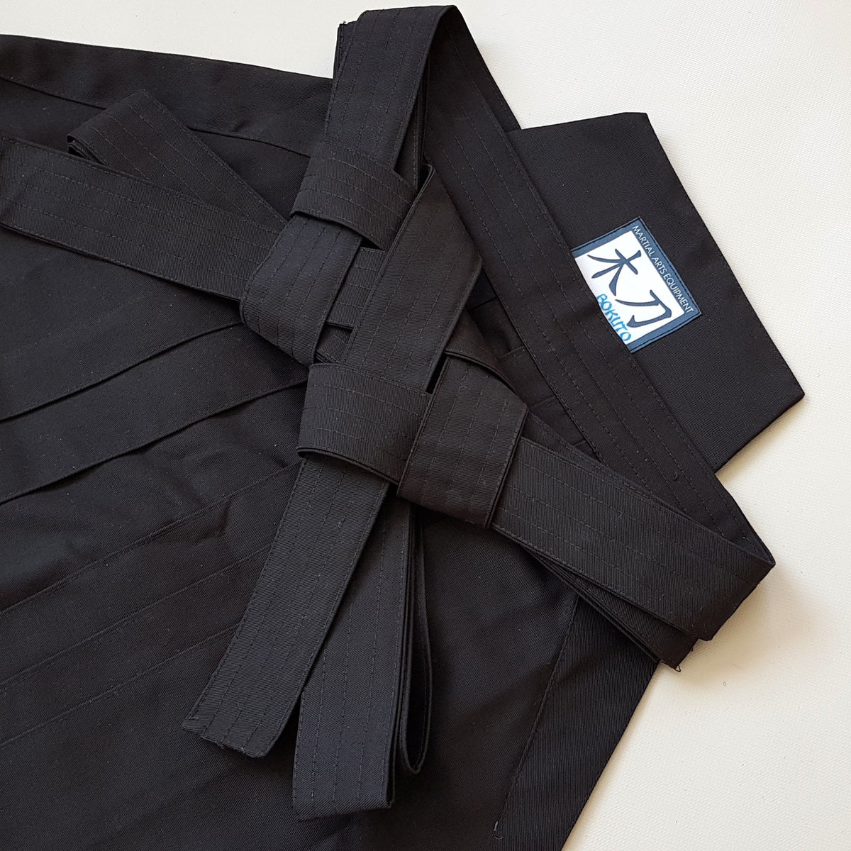 Japanese Hakama Bokuto Deluxe Black for Aikido Kendo Iaido