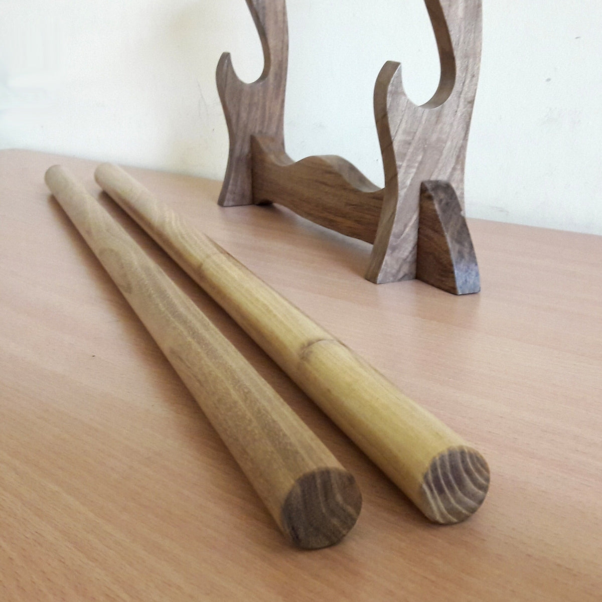 Short pair sticks Arnis Kali Eskrima Wing Chun Silat - Robinia Wood